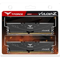 Team T-Force Vulcan Z 64GB Silver Heatsink (2 x 32GB) DDR4 3200MHz DIMM System Memory Team T-Force Vulcan Z 64GB Silver Heatsink (2 x 32GB) DDR4 3200MHz DIMM System Memory